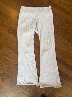 Brandy Melville Light Gray Flared Leggings